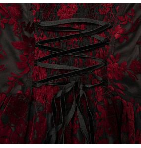 Longue Robe 'Ostrogotha' Noire et Rouge
