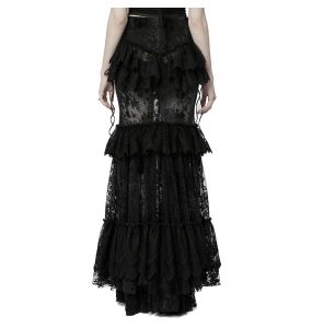 Black 'Ostrogotha' Long Skirt