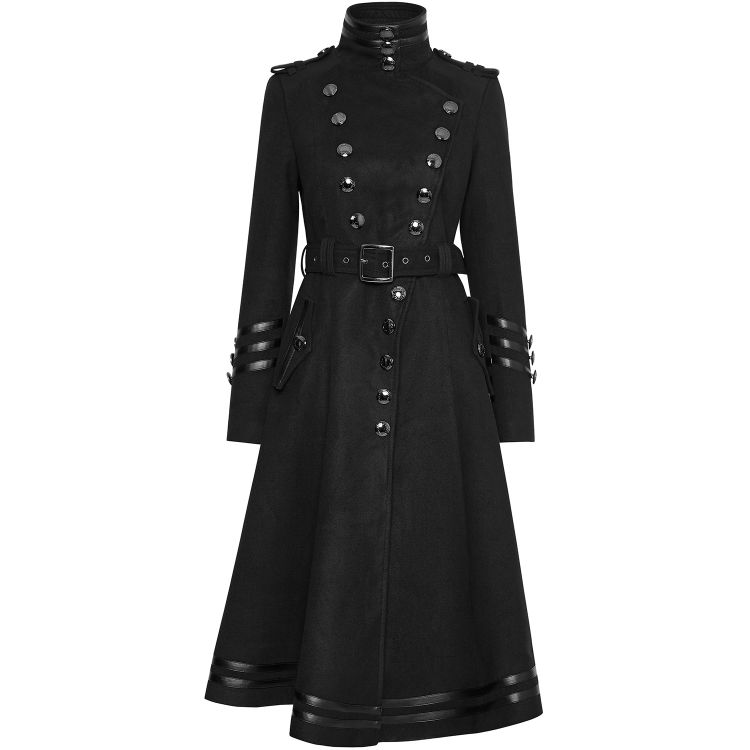 Black 'Militaria' Coat