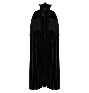 Black 'Mavis' Long Cloak