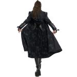 Black 'Azonnig' Printed Long Trench Coat