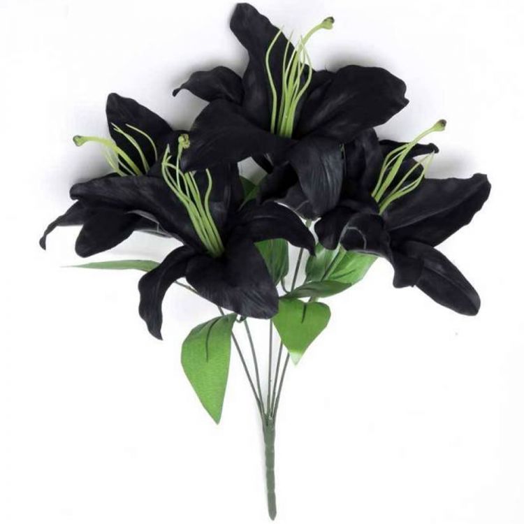 Bouquet de lys noirs