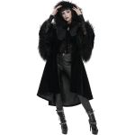 Black Velvet 'Wallia' Cape Coat