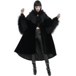 Black Velvet 'Wallia' Cape Coat