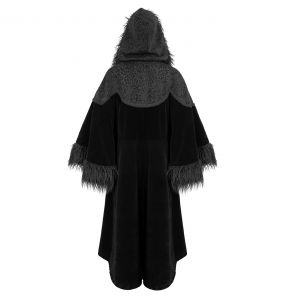 Black Velvet 'Wallia' Cape Coat