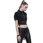 Black 'Achila' Crop Top