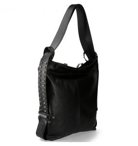 Sac à Main 'Aliana' en Cuir Noir