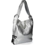 Silver Leather 'Aliana' Handbag