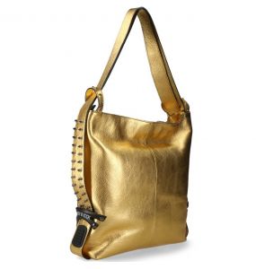 Golden Leather 'Aliana' Handbag