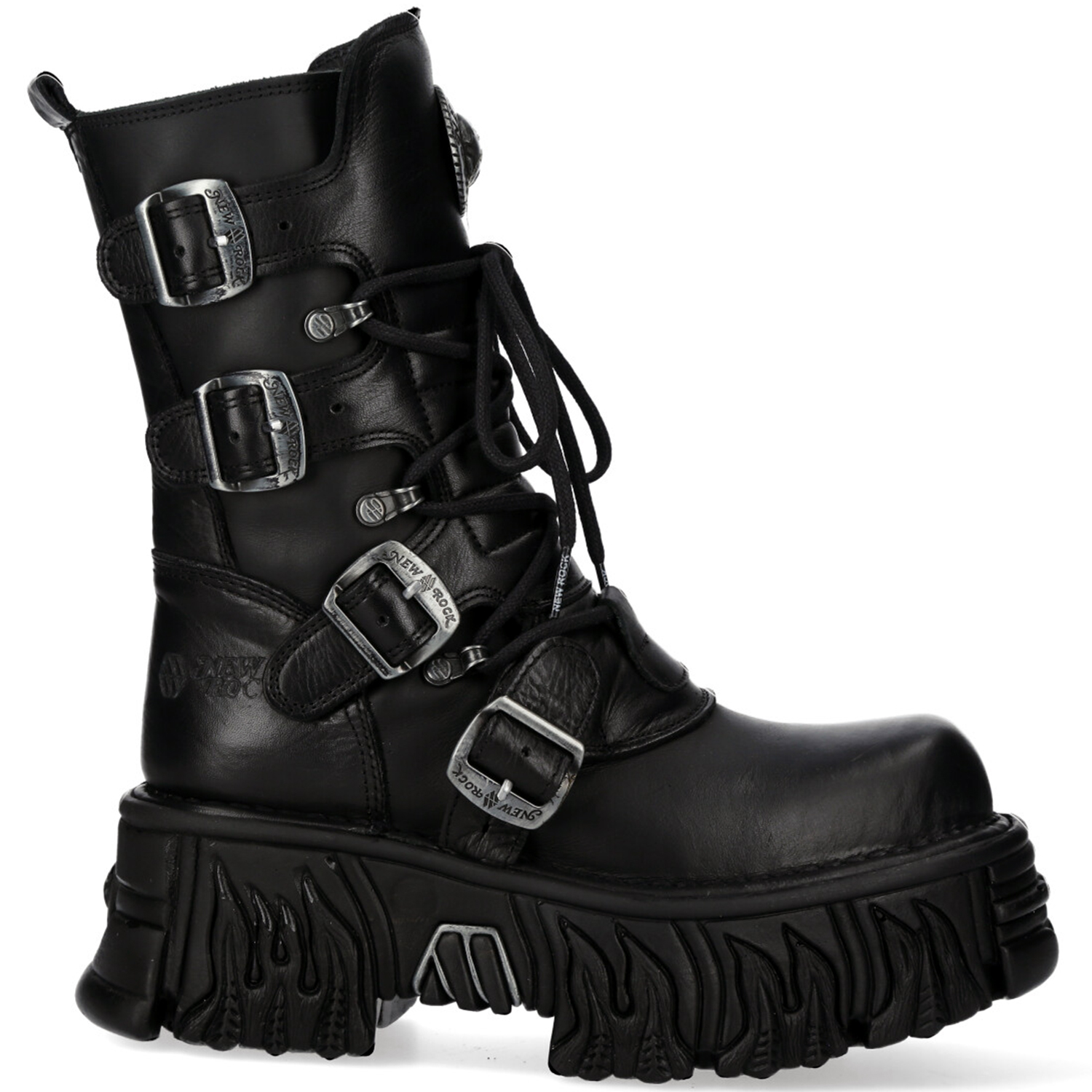 Black New Rock Metallic Boots M.373-S96 • the dark store™