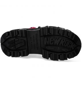 Pink Nubuck New Rock Tank Platform Shoes