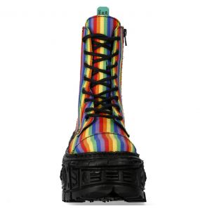 Bottines Plateformes New Rock Wall Rainbow Vegan