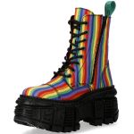 Bottines Plateformes New Rock Wall Rainbow Vegan