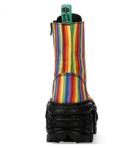 Bottines Plateformes New Rock Wall Rainbow Vegan