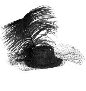 Mini Chapeau 'Esmerée' Noir