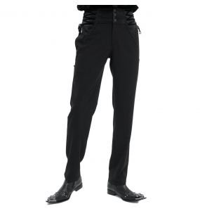 Black 'Thidrek' Victorian Pants