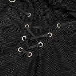 Black 'Ammius' Sleeveless and Hooded T-Shirt