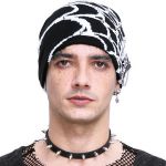 Black and White Spider Web Beanie