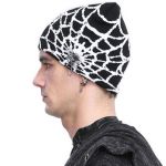 Black and White Spider Web Beanie