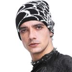 Black and White Spider Web Beanie