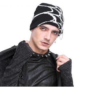 Black and White Spider Web Beanie