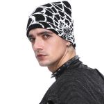 Black and White Spider Web Beanie