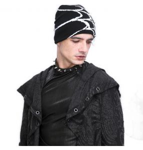 Black and White Spider Web Beanie