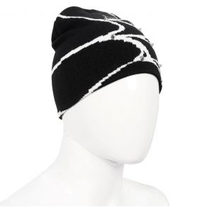 Black and White Spider Web Beanie