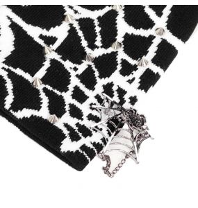 Black and White Spider Web Beanie