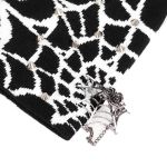 Black and White Spider Web Beanie