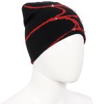 Black and Red Spider Web Beanie