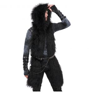 Black 'Dark Werewolf' Hooded Scarf