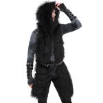 Écharpe à Capuche 'Dark Werewolf' Noire