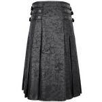Gray 'Stormshadow' Skirt Kilt with Chain