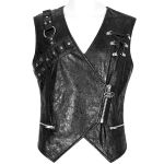 Gilet Asymétrique 'Dubius' Noir