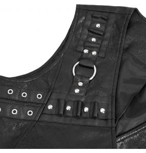 Gilet Asymétrique 'Dubius' Noir