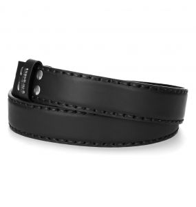 Black Itali Leather New Rock Belt