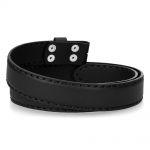 Black Itali Leather New Rock Belt