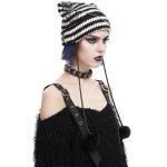 Black and White Striped 'Liuva' Beanie