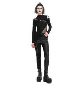 Black Denim 'Ostrogotha' Corset Belt by Punk Rave • the dark store™