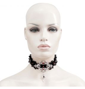 Black and Red 'Alicia' Choker