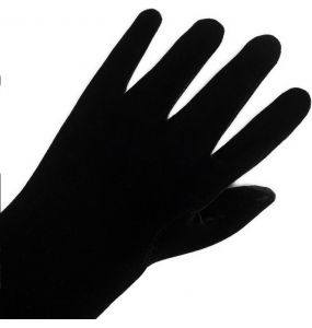 Gants 'Alicia' en Velours Noir