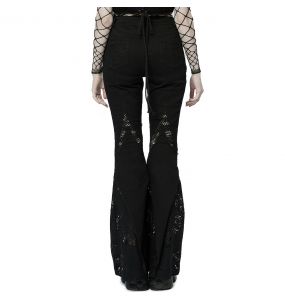 Pantalon Évasé 'Geloyra' Noir