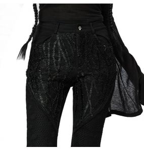 Pantalon Évasé 'Geloyra' Noir