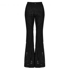 Pantalon Évasé 'Geloyra' Noir