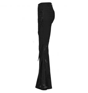 Pantalon Évasé 'Geloyra' Noir