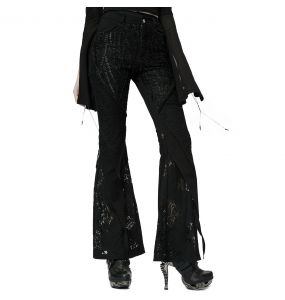 Pantalon Évasé 'Geloyra' Noir