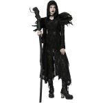 Black 'Dark Wizard' Over Dress Long Coat