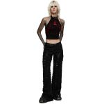 Crop Top 'Willow' Noir et Rouge