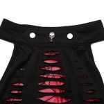 Crop Top 'Willow' Noir et Rouge